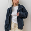 High Neck  Denim Jacket