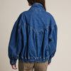 Gathered Back Denim Jacket