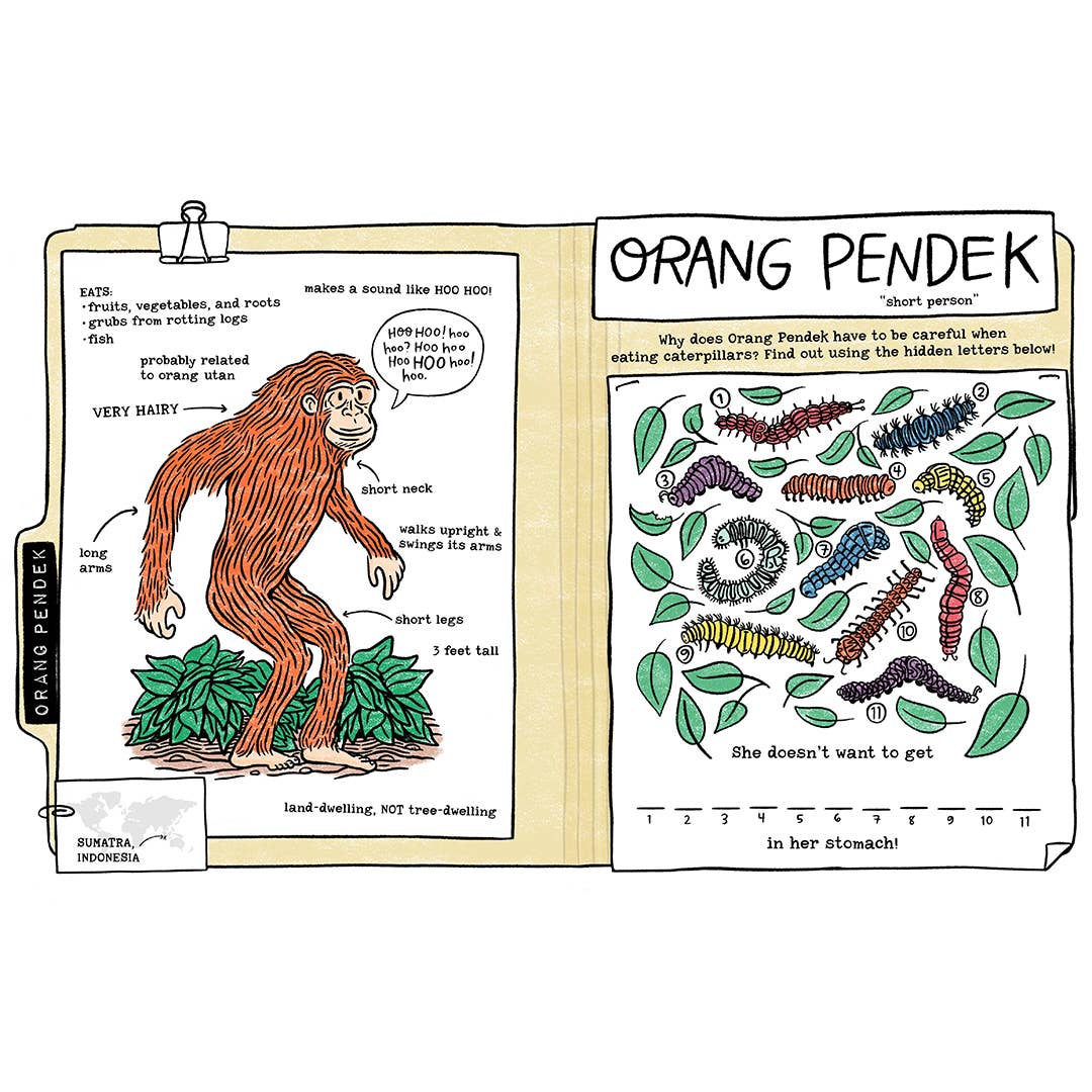 Legendary Monsters CRYPTIDS Coloring, Activities & Jokes
