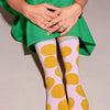 Sutro Bold Dot Crew Socks — Wisteria
