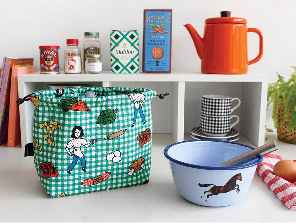 Oxford Cotton Insulated Lunch Pouch