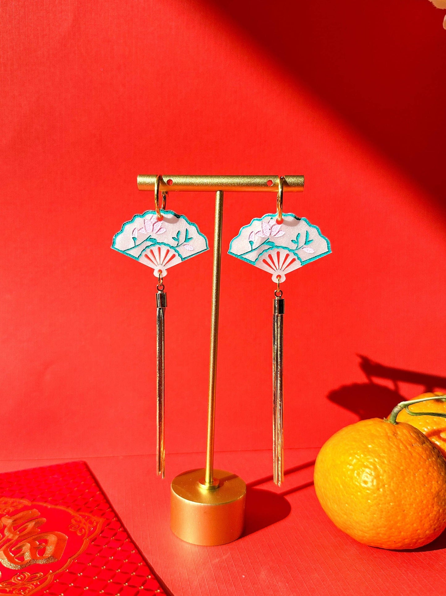 Lotus Fan Earrings