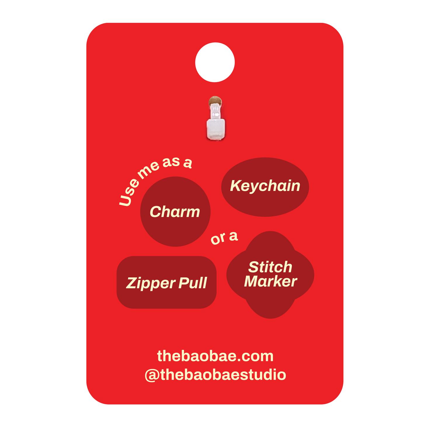 Mahjong Flower Plum Enamel Charm