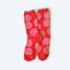 Sutro Bold Dot Crew Socks — Poppy