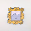 Framed Cat Portrait Vinyl Sticker