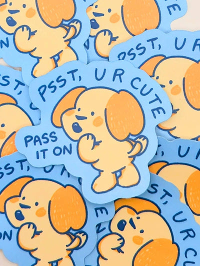 Cute Dog Affirmation Sticker