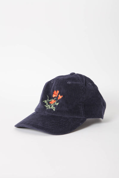 Poppy Cap - Navy Cord