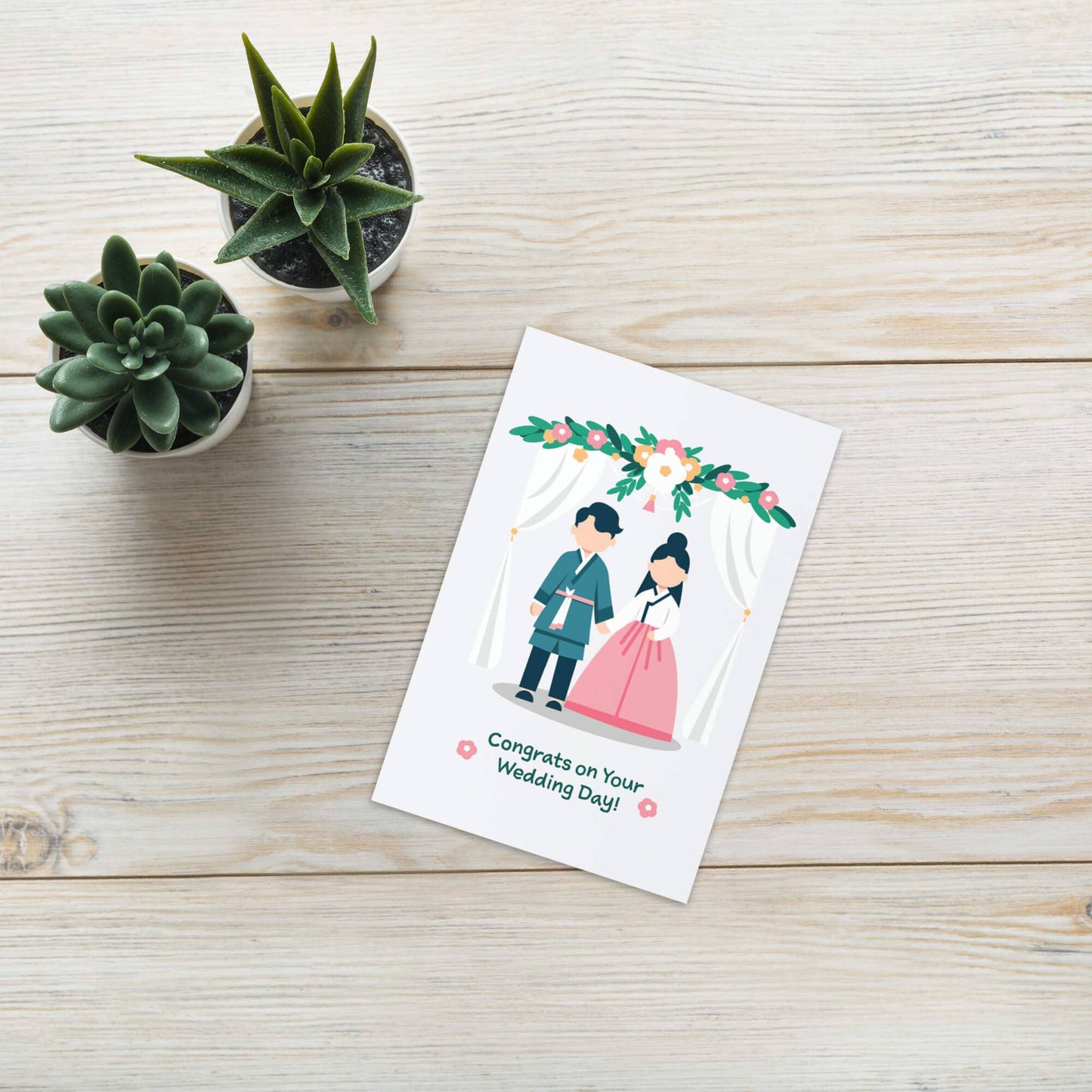 Korean Hanbok Wedding Card