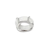 Cove White Gemstone Sculpted Ring