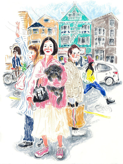 Busy Fillmore Street Print