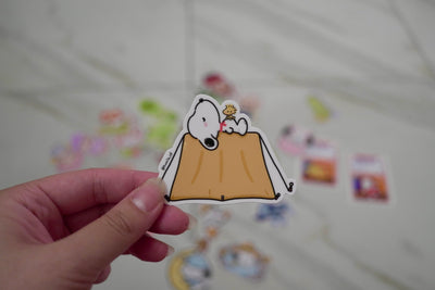 Tent Snoopy Sticker