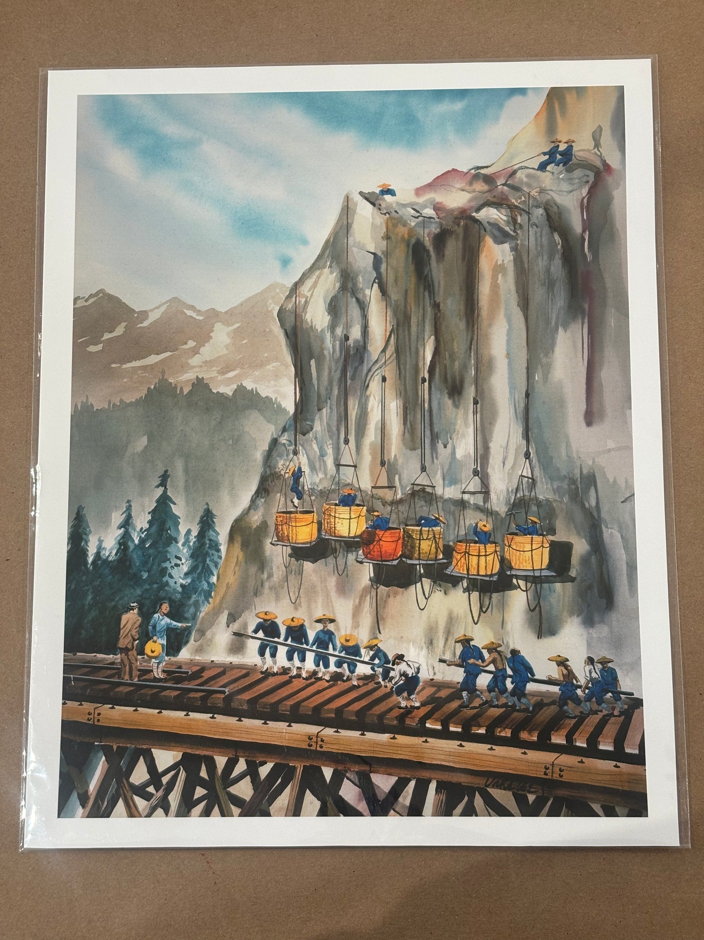 Building The Railroad Print