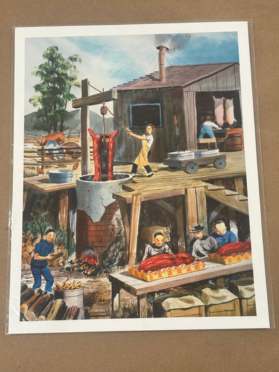 Pig Roasting Print