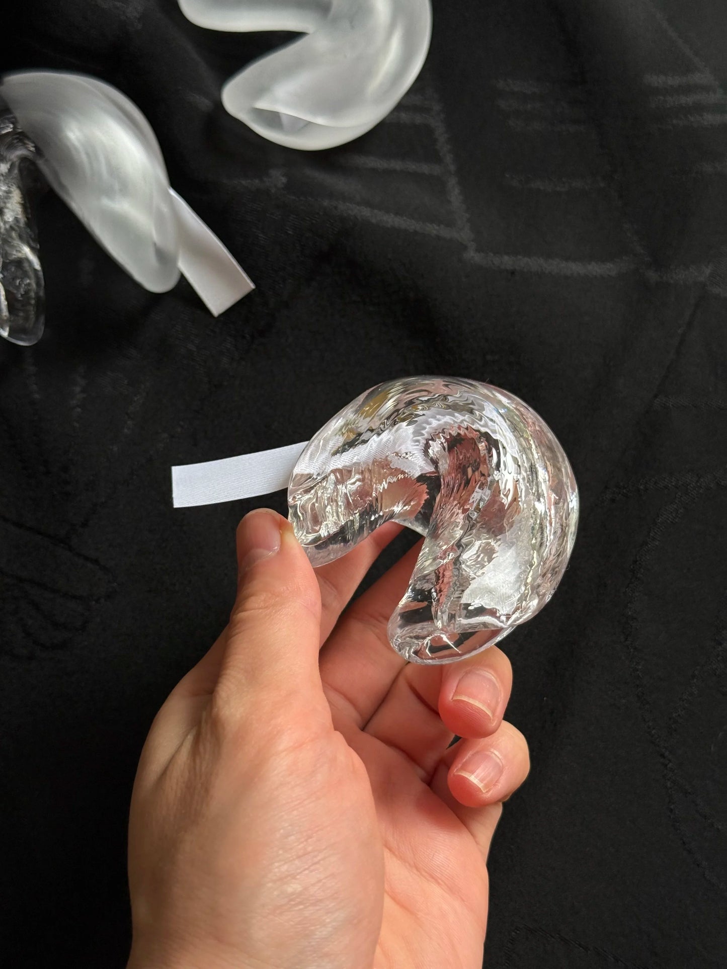 Glass Fortune Cookie