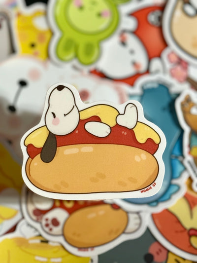 Hot Dog Snoopy Sticker