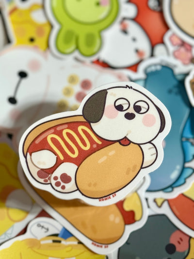 Hot Dog Olaf Sticker