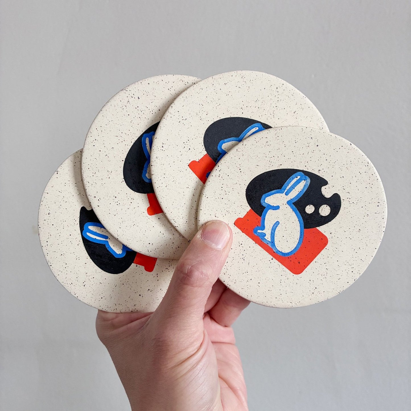 White Rabbit Coaster (Set of 4)