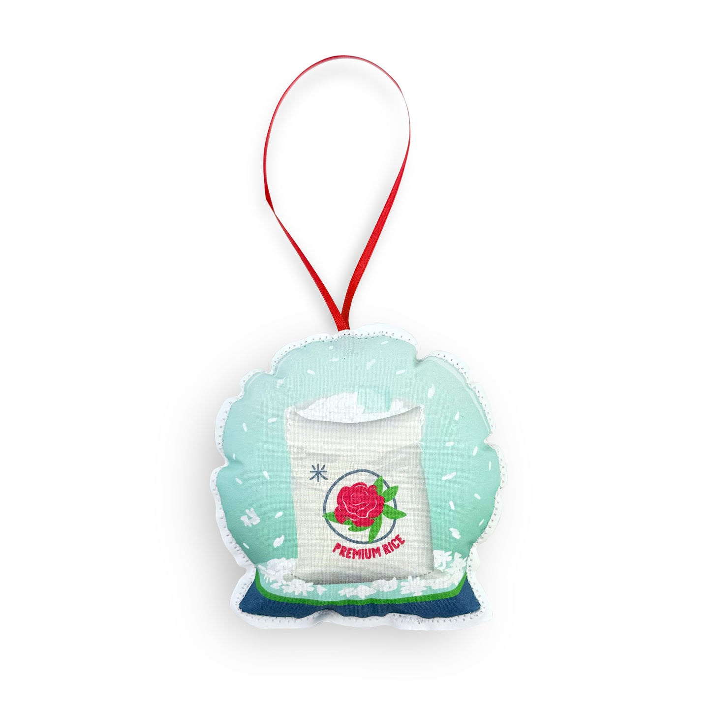 Rice Snow Globe Ornament