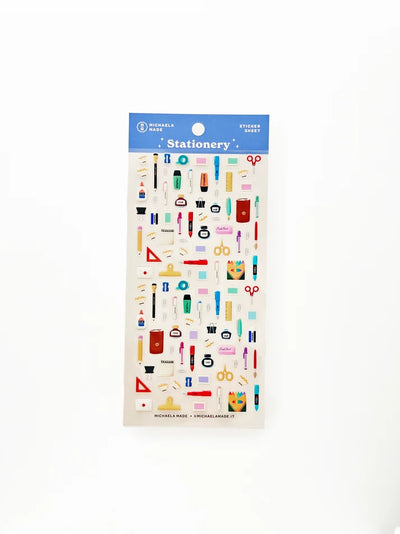 Stationery PET Sticker Sheet