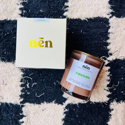 Pandan Wood Wick Candle 12oz.