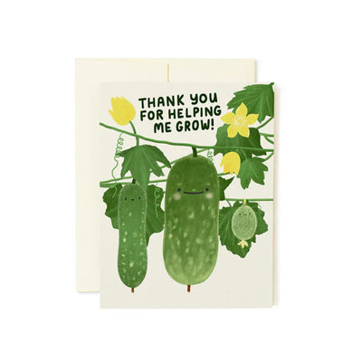 Thank You For Helping Me Grow Card