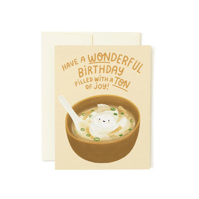 Won Ton Birthday Card