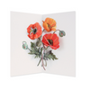 Poppies Pop Up Card