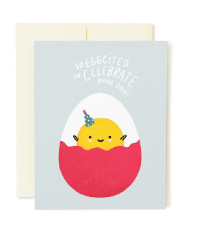 Eggcited Red Egg Card