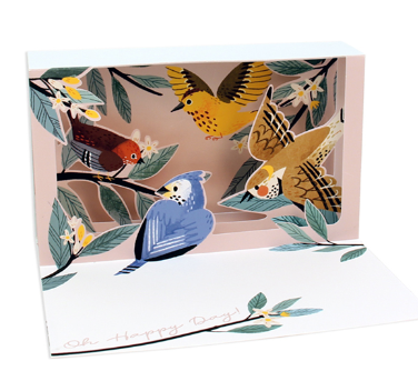 Feathered Friends Pop Up Card