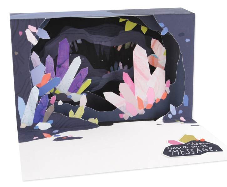 Crystals Pop Up Card