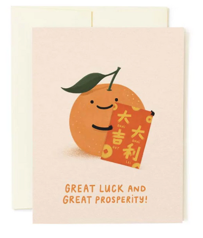 Lucky Tangerine Card