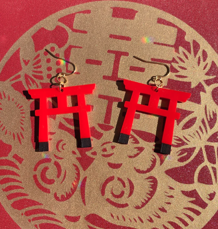 Red Gate Earrings