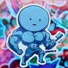Buff Smiski Sticker
