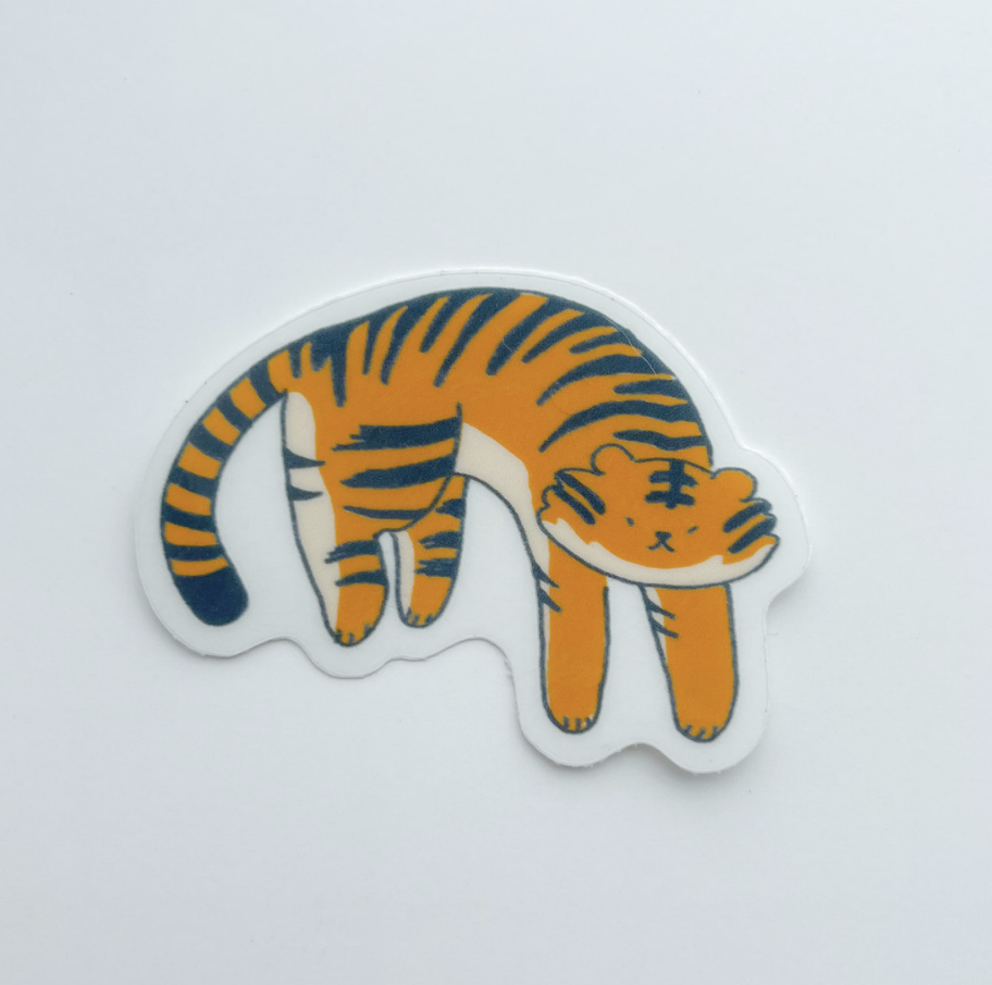 Orange Tiger Sticker