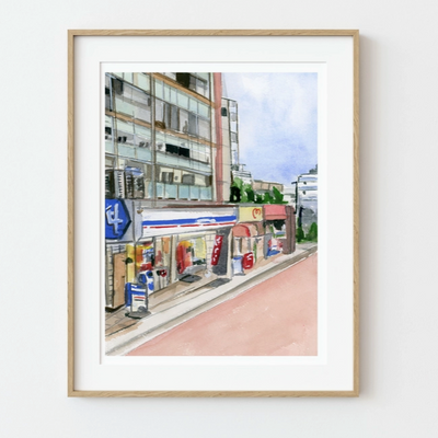 Japanese Street View Print