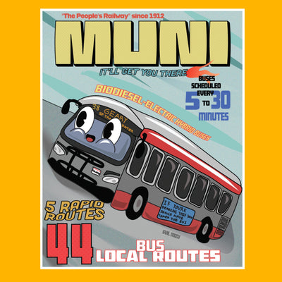 MUNI 11" x 14" Print