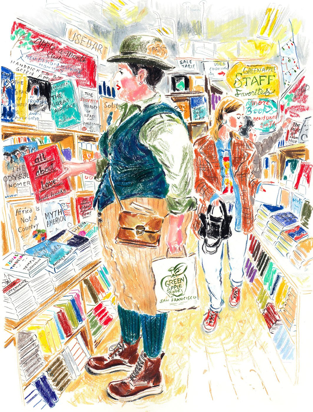 Time Traveler at Green Apple Books Print