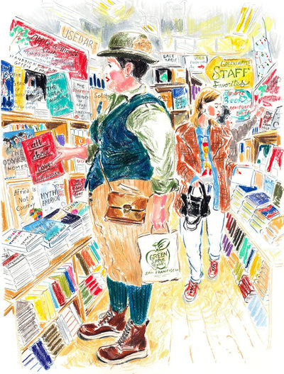 Time Traveler at Green Apple Books Print