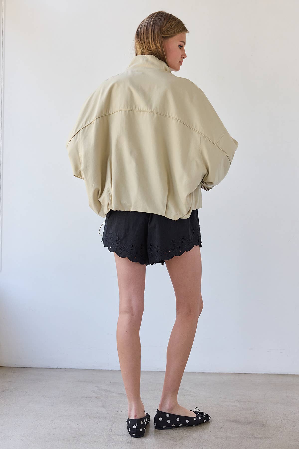 Stand Collar Button Jacket
