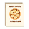 Dumplings Funny Retirement Card