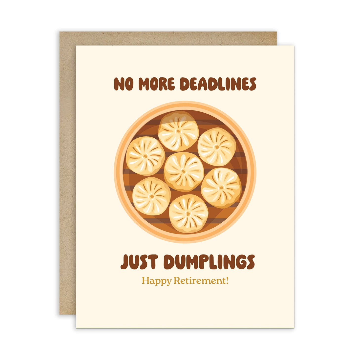 Dumplings Funny Retirement Card