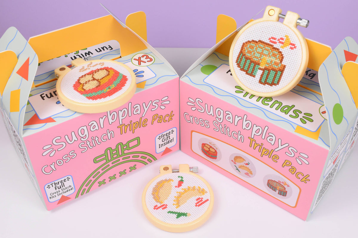 Food Set Triple Cross Stitch Box