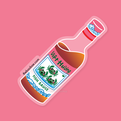 Fish Sauce Clear Sticker
