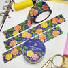 Porcelain Peony Gold Foil Washi Tape