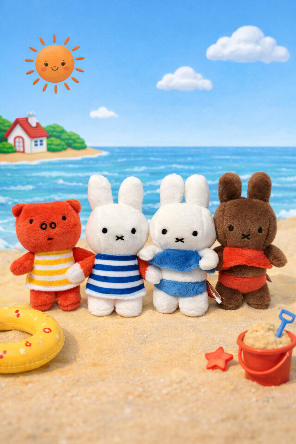 Miffy Plush Bag Charm – Swimwear Limited Edition