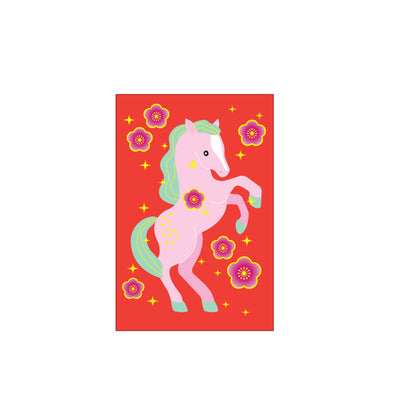 Year of the Horse Gold Foiled Red Envelopes Set of 3