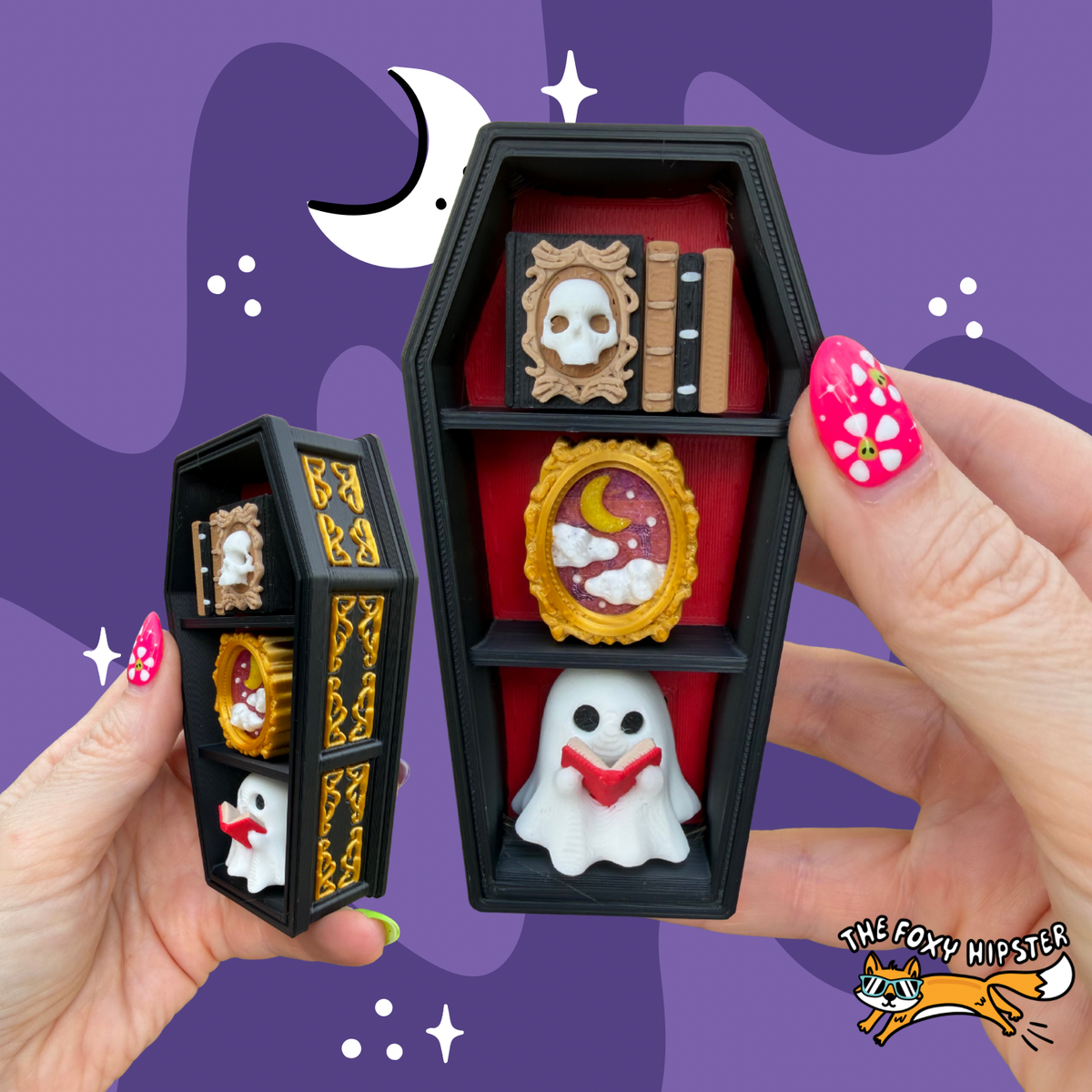 Bookshelf Coffin Spooky Clicker