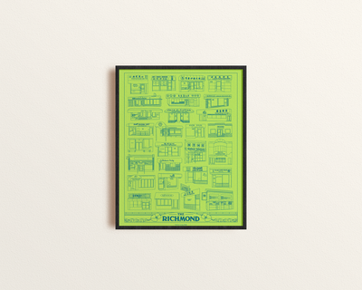 The Richmond District San Francisco Risograph Print
