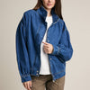 Gathered Back Denim Jacket