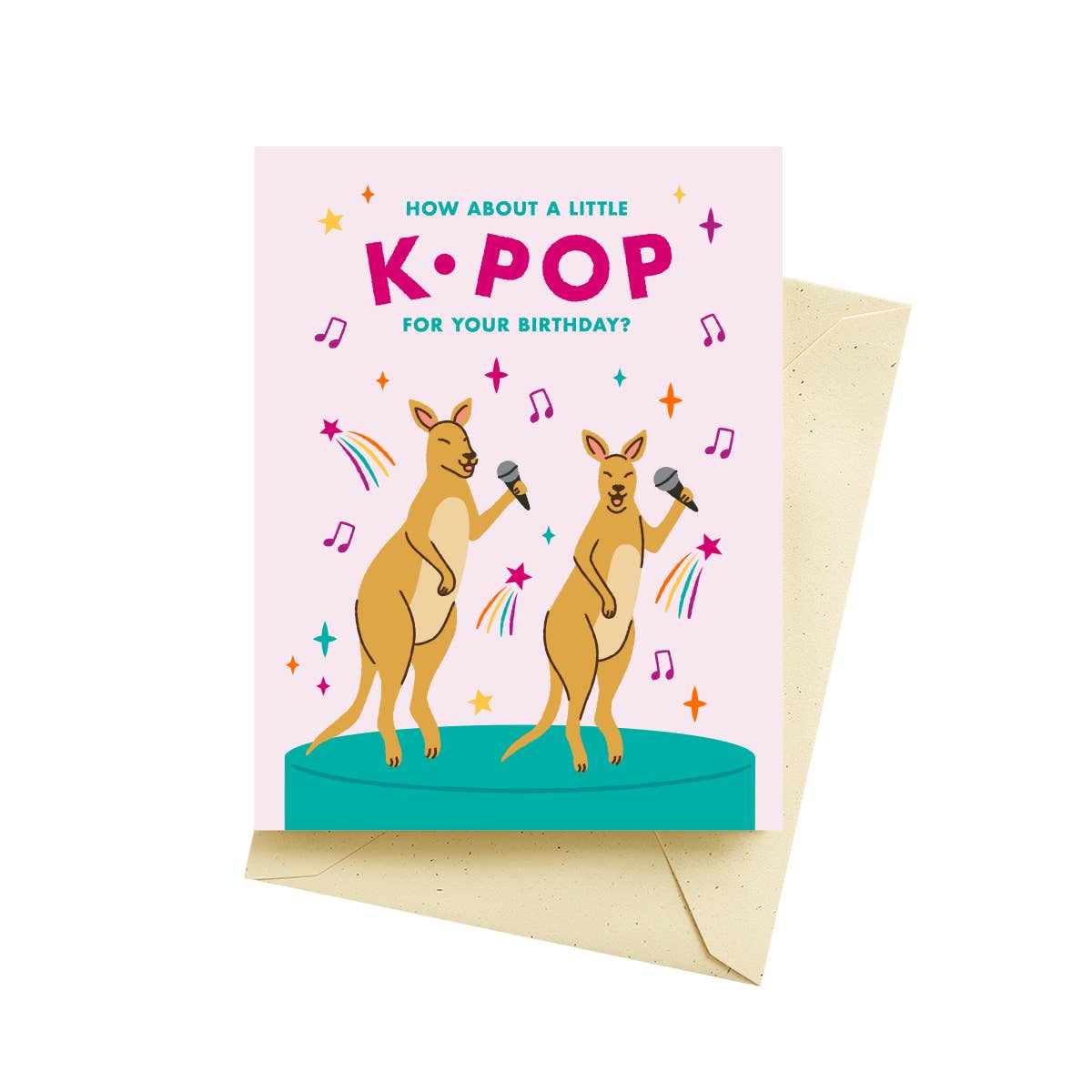 K-Pop Kangaroos Birthday Cards
